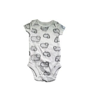 Carter's Just One You Baby Bodysuits Set 3 NB 0-3M 9M Snuggle Bunny Animal Sheep